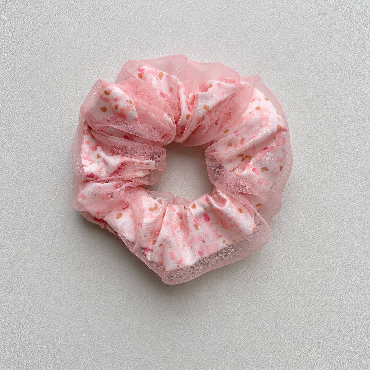 Floral Organza Scrunchie
