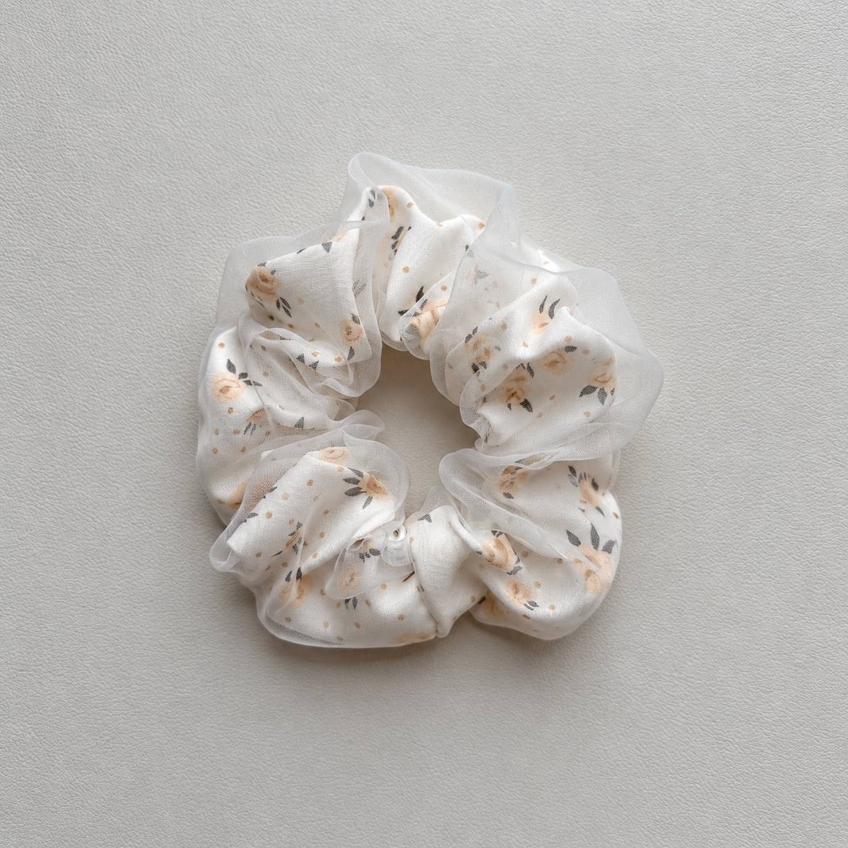 Floral Organza Scrunchie
